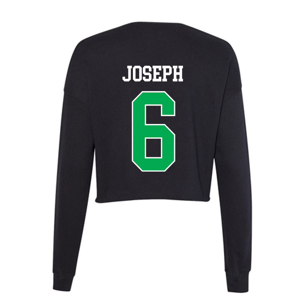 Marshall - NCAA Men's Basketball : Landen Joseph - Women's Cropped Crew Fleece-1