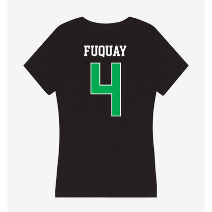 Marshall - NCAA Men's Basketball : Andrew Fuquay - Women's V-Neck T-Shirt-1