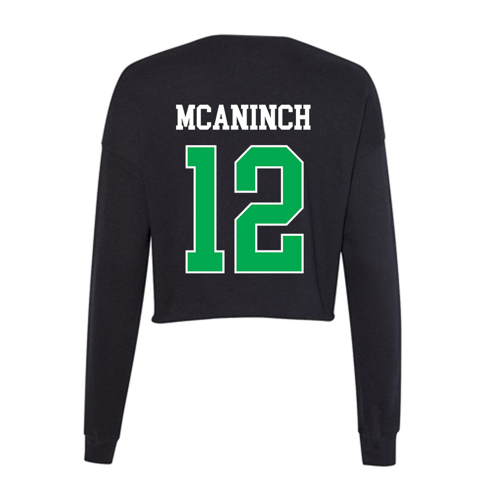 Marshall - NCAA Baseball : AJ McAninch - Women's Cropped Crew Fleece-1