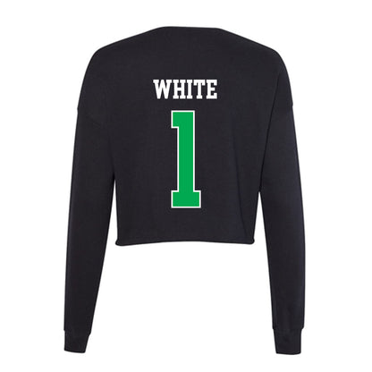 Marshall - NCAA Men's Basketball : Kaiden White - Women's Cropped Crew Fleece-1