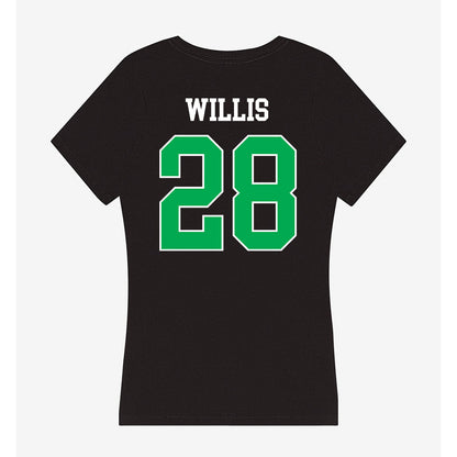 Marshall - NCAA Football : AD Willis - Women's V-Neck T-Shirt-1