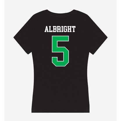 Marshall - NCAA Baseball : Blaine Albright - Women's V-Neck T-Shirt-1
