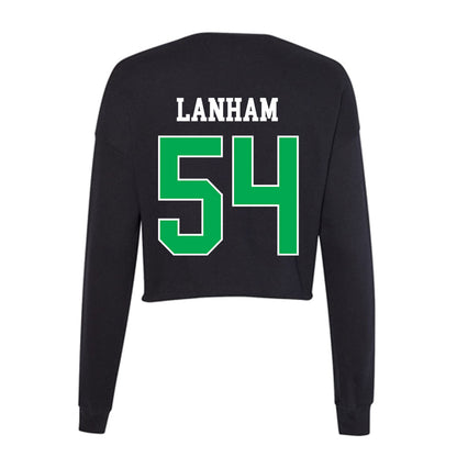 Marshall - NCAA Football : Drake Lanham - Women's Cropped Crew Fleece-1