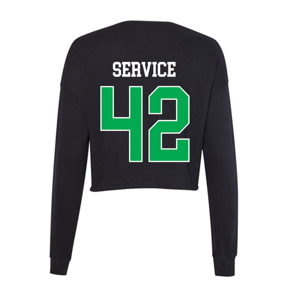 Marshall - NCAA Baseball : Oliver Service - Women's Cropped Crew Fleece-1