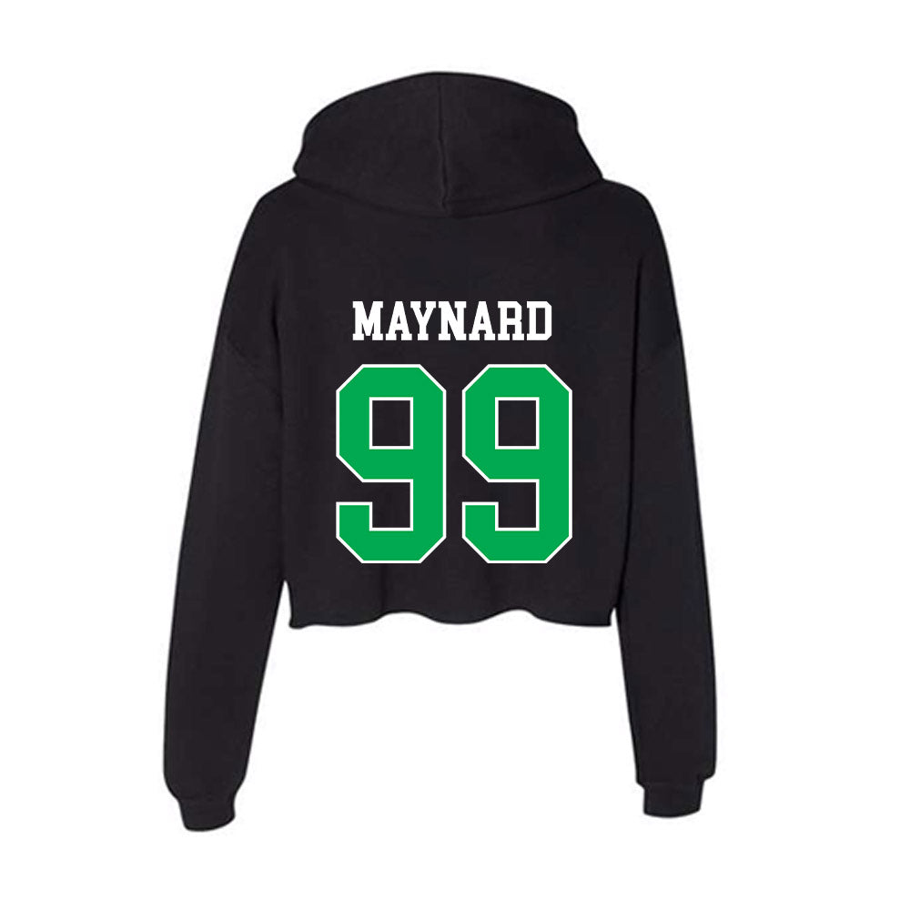 Marshall - NCAA Softball : Mackenzie Maynard - Women's Crop Fleece Hoodie-1
