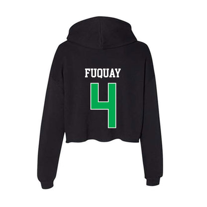 Marshall - NCAA Men's Basketball : Andrew Fuquay - Women's Crop Fleece Hoodie-1