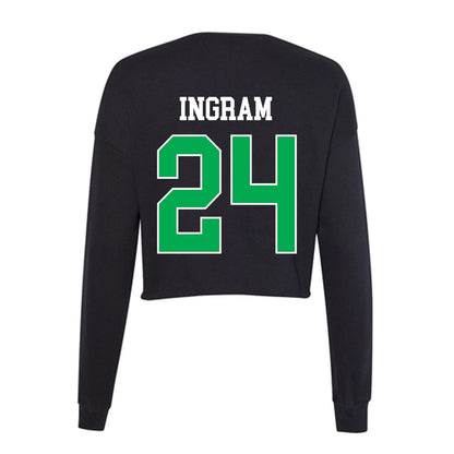 Marshall - NCAA Women's Basketball : Kassie Ingram - Women's Cropped Crew Fleece-1