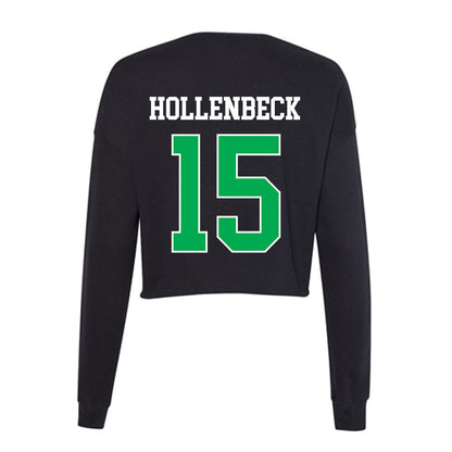 Marshall - NCAA Men's Basketball : Caleb Hollenbeck - Women's Cropped Crew Fleece-1
