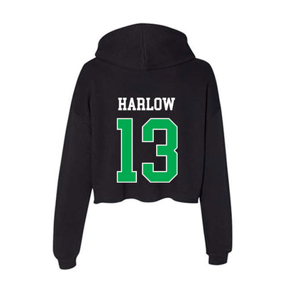 Marshall - NCAA Baseball : Andrew Harlow - Women's Crop Fleece Hoodie-1