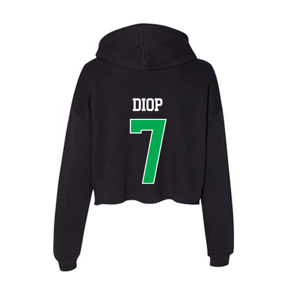 Marshall - NCAA Men's Soccer : Mouhamed Diop - Women's Crop Fleece Hoodie-1