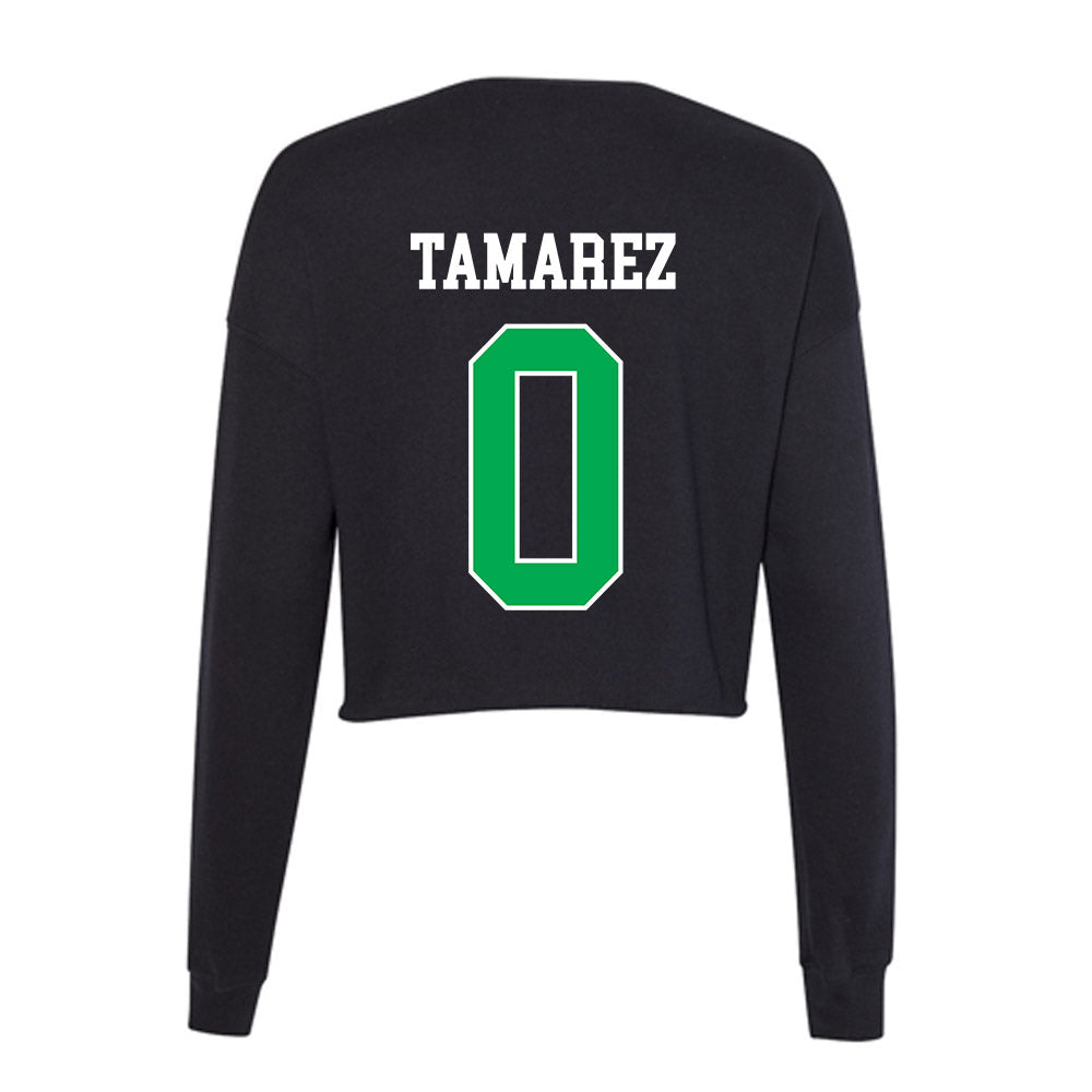 Marshall - NCAA Football : Deandre Tamarez - Women's Cropped Crew Fleece-1