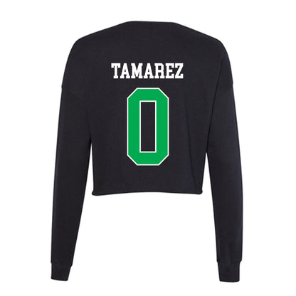 Marshall - NCAA Football : Deandre Tamarez - Women's Cropped Crew Fleece-1