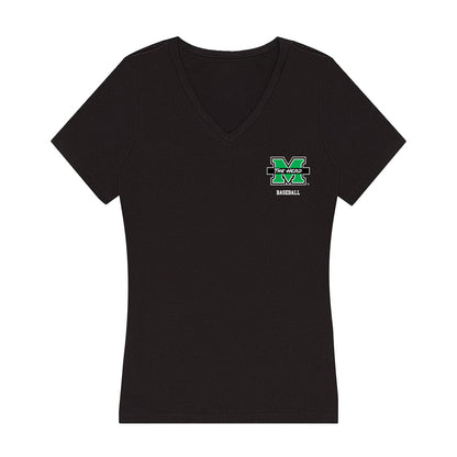 Marshall - NCAA Baseball : Luke Proehl - Women's V-Neck T-Shirt-0