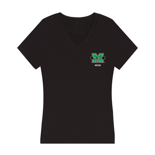 Marshall - NCAA Women's Soccer : Laura Rodriguez - Women's V-Neck T-Shirt-0