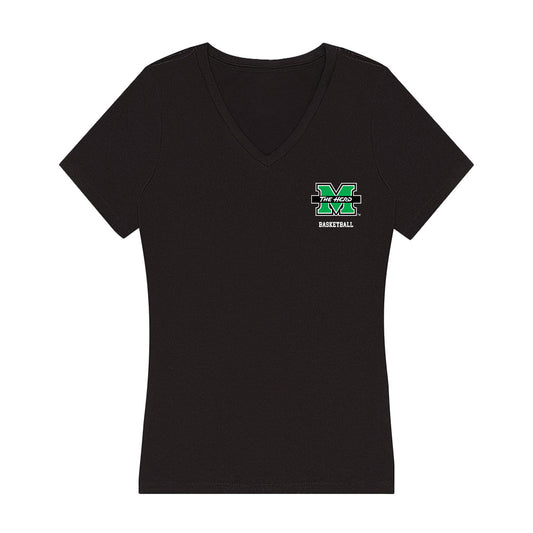 Marshall - NCAA Men's Basketball : Wilson Dubinsky - Women's V-Neck T-Shirt-0