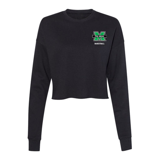 Marshall - NCAA Men's Basketball : Shamarrie Hugie - Women's Cropped Crew Fleece-0