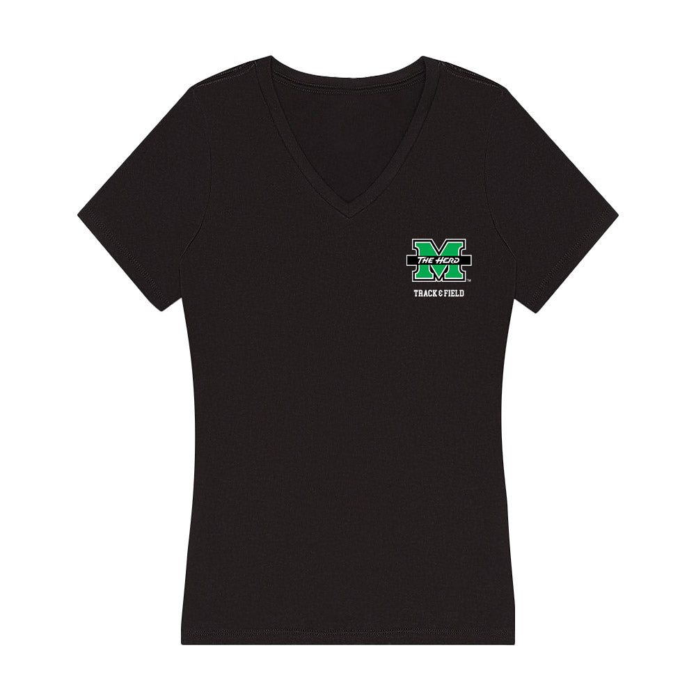 Marshall - NCAA Women's Track & Field : Nyah Harrison - Women's V-Neck T-Shirt-0