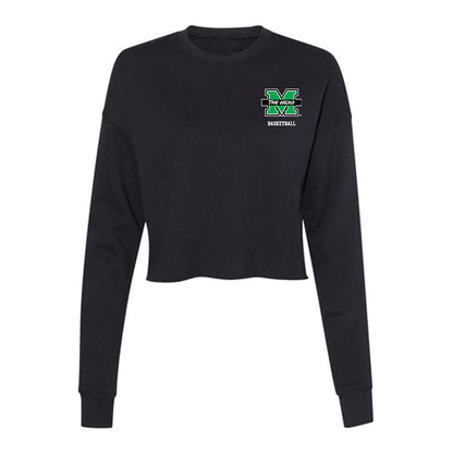 Marshall - NCAA Men's Basketball : Grant Moore - Women's Cropped Crew Fleece-0