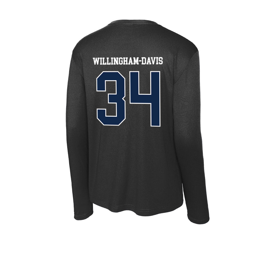 BU - NCAA Football : Zac Willingham-Davis - Activewear Long Sleeve T-Shirt-1