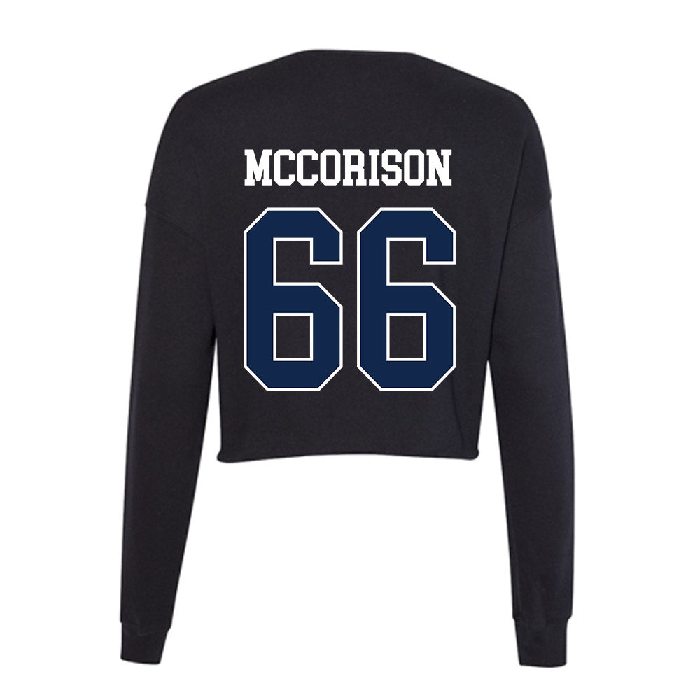 Butler - NCAA Football : William McCorison - Women's Cropped Crew Fleece-1