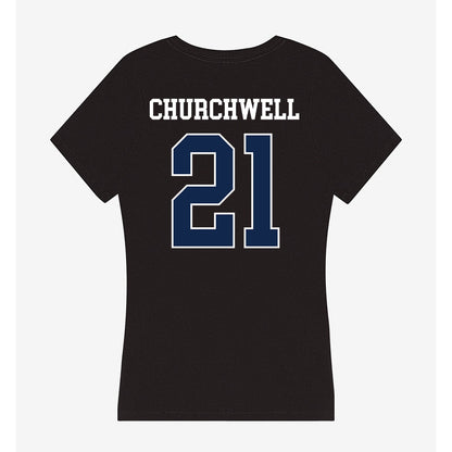 Butler - NCAA Women's Lacrosse : Grace Churchwell - Women's V-Neck T-Shirt-1