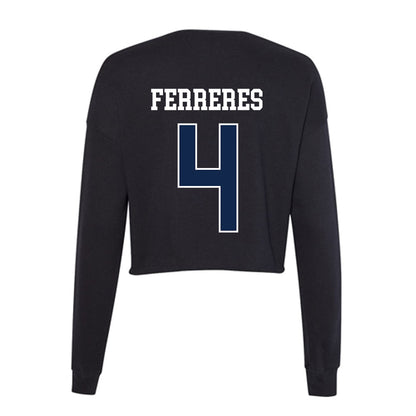 BU - NCAA Men's Soccer : Manolo Ferreres - Women's Cropped Crew Fleece-1