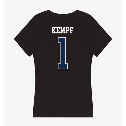 BU - NCAA Women's Volleyball : Sarah Kempf - Women's V-Neck T-Shirt-1