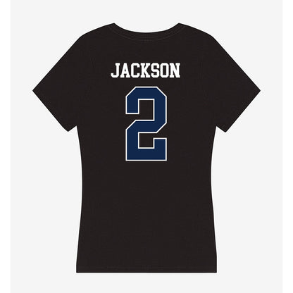 Butler - NCAA Men's Basketball : Jalen Jackson - Women's V-Neck T-Shirt-1