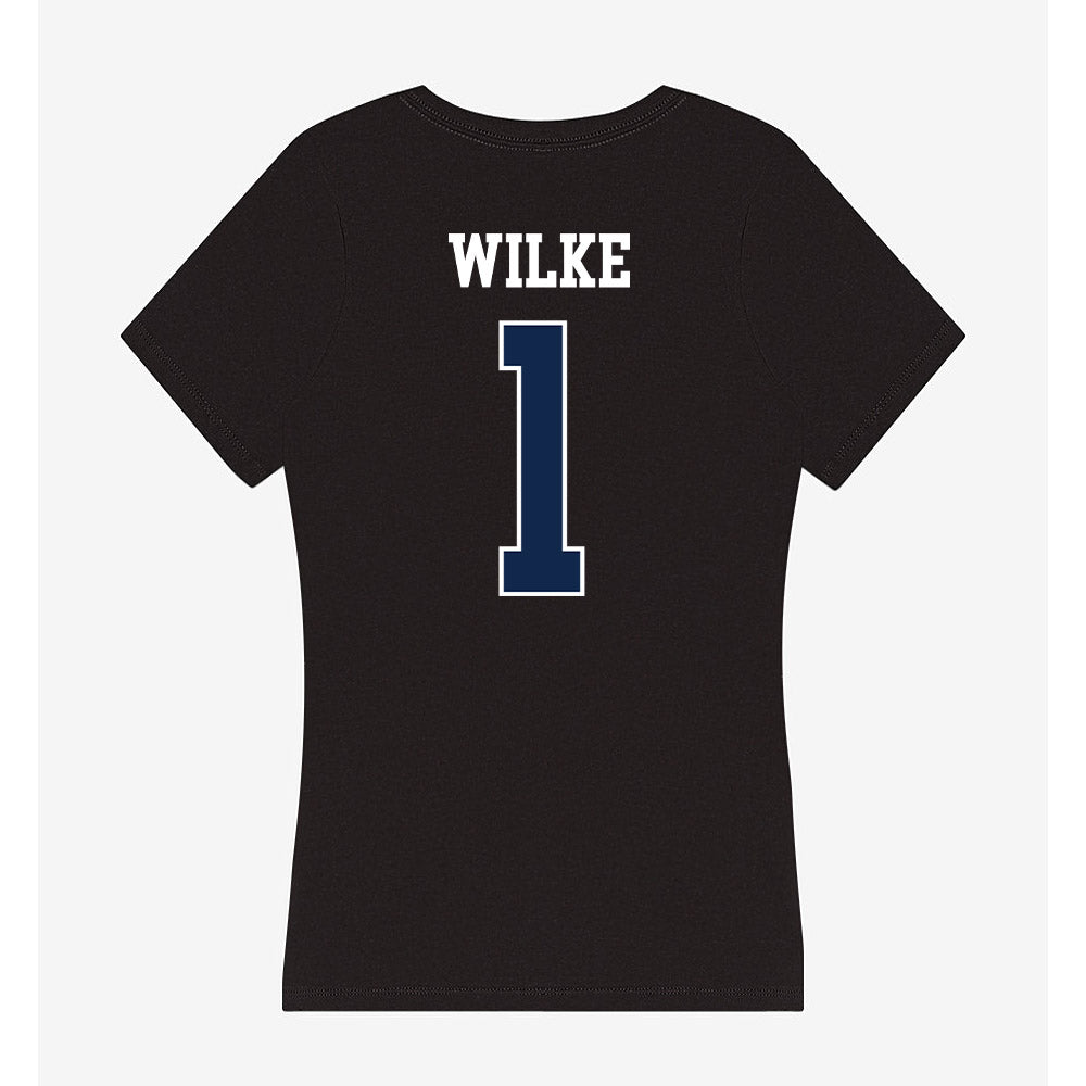 BU - NCAA Women's Basketball : Gabby Wilke - Women's V-Neck T-Shirt-1
