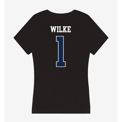 BU - NCAA Women's Basketball : Gabby Wilke - Women's V-Neck T-Shirt-1
