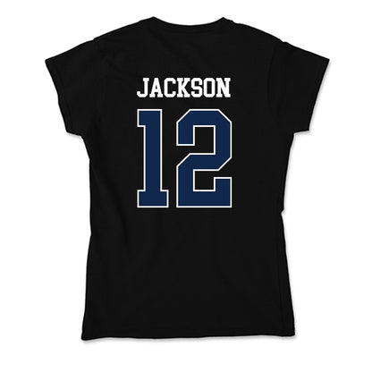 BU - NCAA Women's Basketball : Saniya Jackson - Soft Style Women’s T-Shirt-1