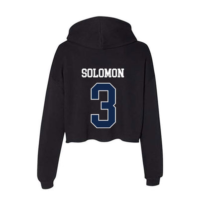 BU - NCAA Baseball : AJ Solomon - Women's Crop Fleece Hoodie-1