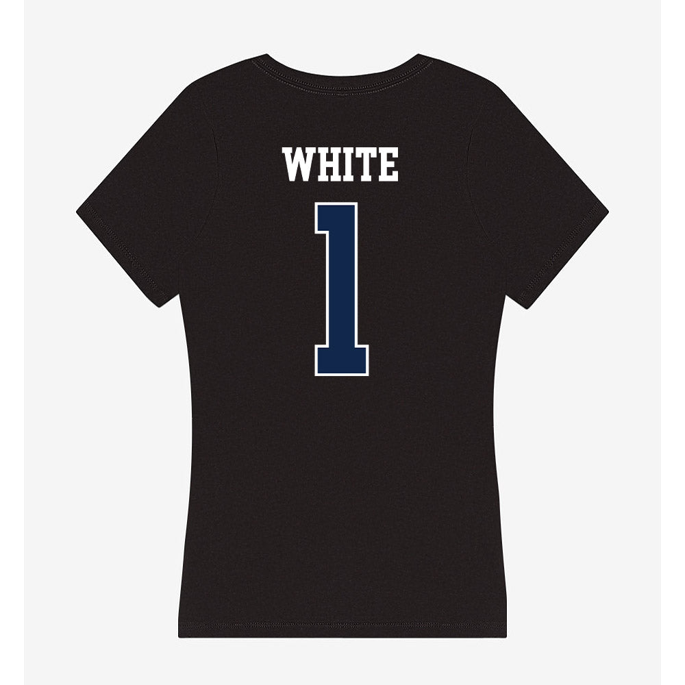 BU - NCAA Softball : Ella White - Women's V-Neck T-Shirt-1