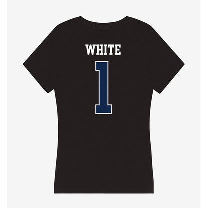 BU - NCAA Softball : Ella White - Women's V-Neck T-Shirt-1