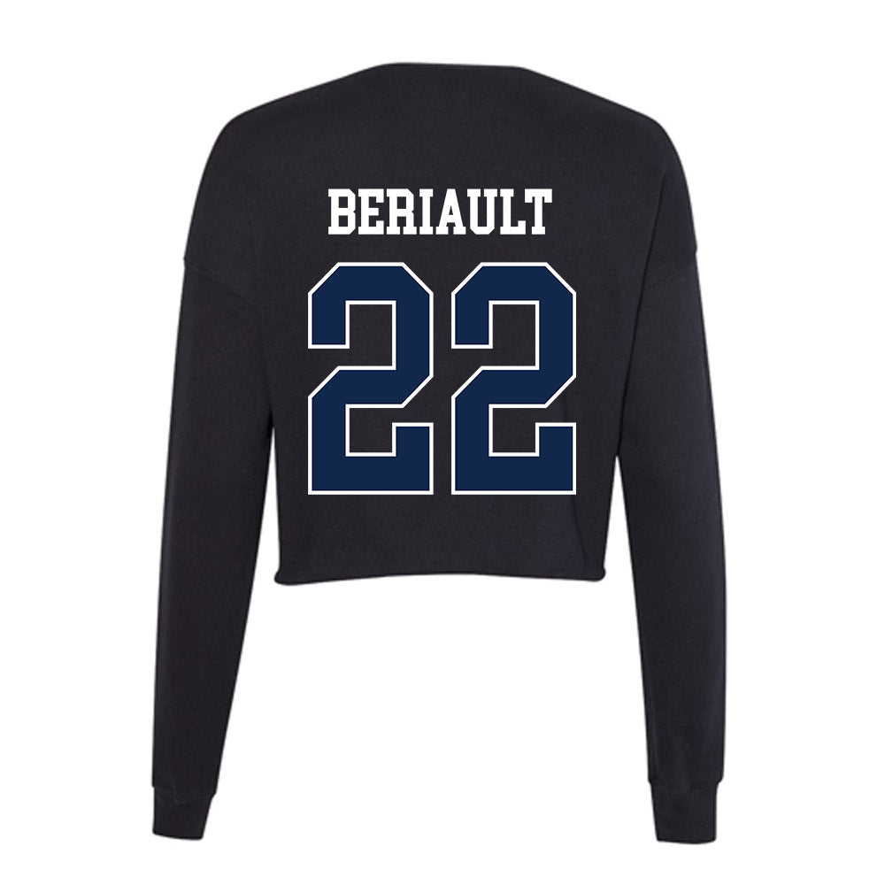 Butler - NCAA Football : Madden Beriault - Women's Cropped Crew Fleece-1