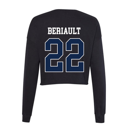 Butler - NCAA Football : Madden Beriault - Women's Cropped Crew Fleece-1