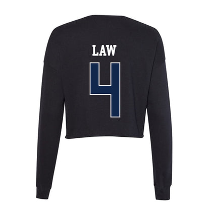 BU - NCAA Softball : Paxton Law - Women's Cropped Crew Fleece-1