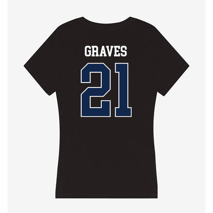 Butler - NCAA Softball : Kendall Graves - Women's V-Neck T-Shirt-1