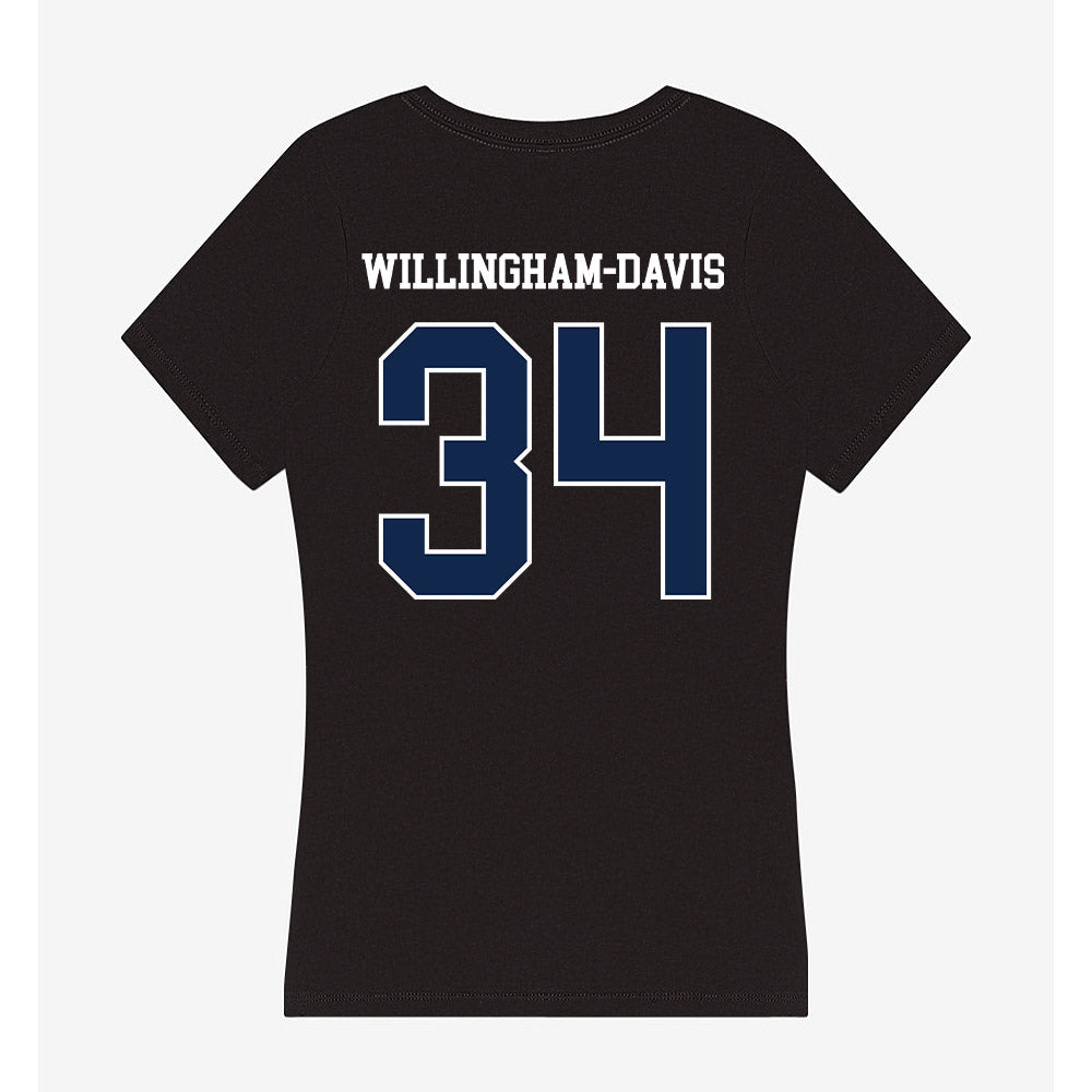 BU - NCAA Football : Zac Willingham-Davis - Women's V-Neck T-Shirt-1