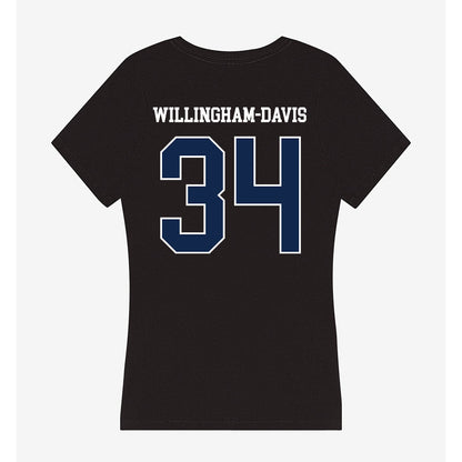 BU - NCAA Football : Zac Willingham-Davis - Women's V-Neck T-Shirt-1