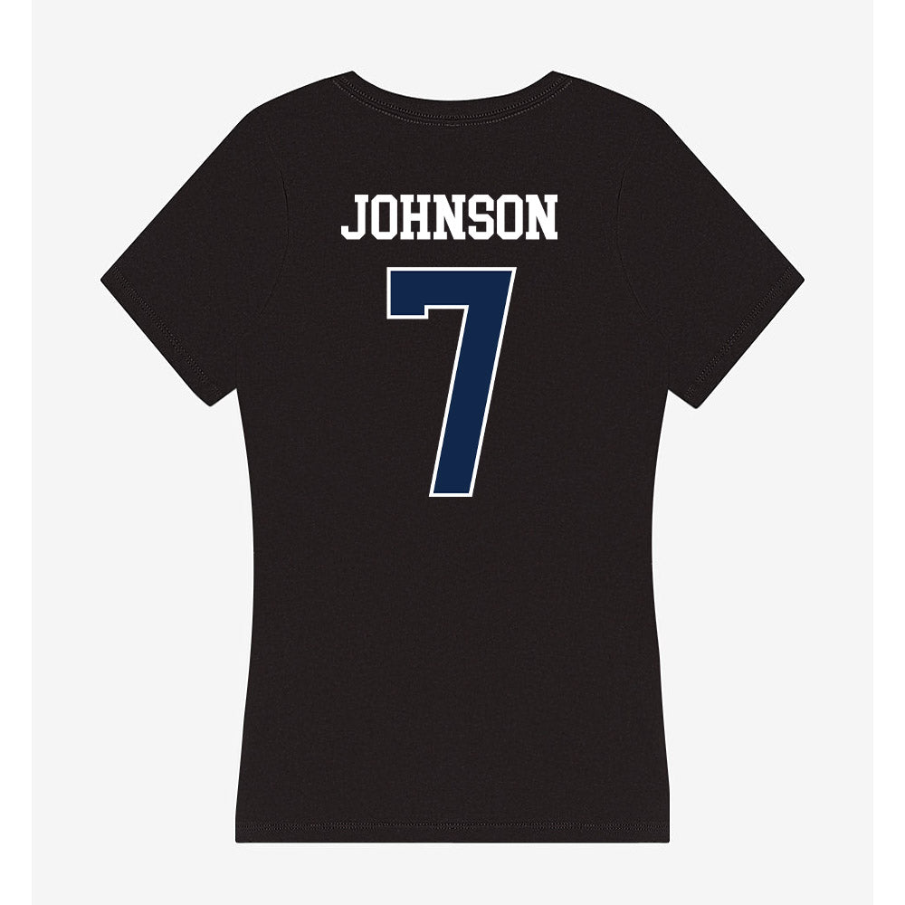 BU - NCAA Women's Basketball : McKenna Johnson - Women's V-Neck T-Shirt-1