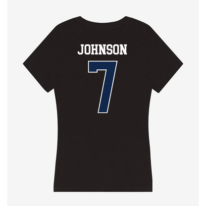 BU - NCAA Women's Basketball : McKenna Johnson - Women's V-Neck T-Shirt-1