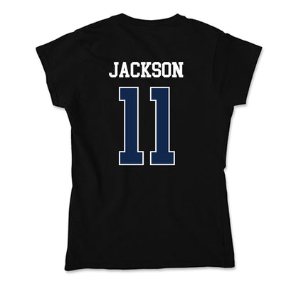 BU - NCAA Women's Basketball : Nevaeh Jackson - Soft Style Women’s T-Shirt-1