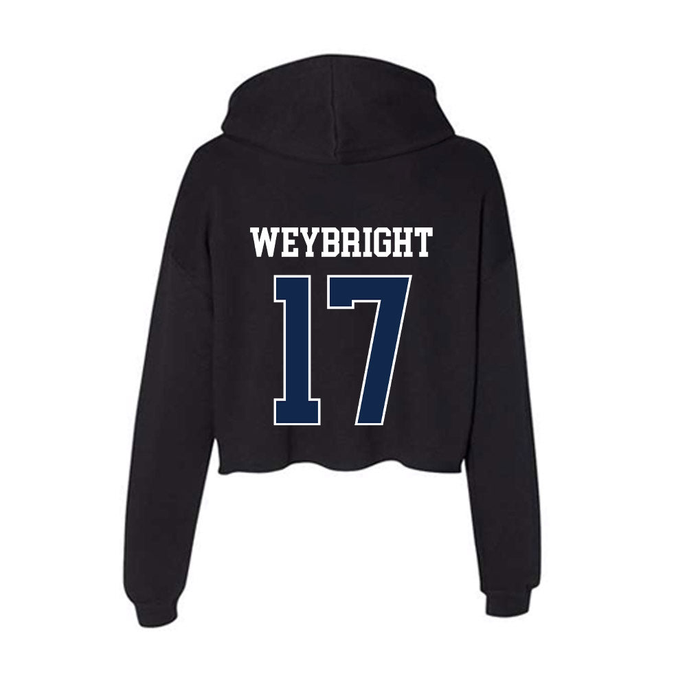 BU - NCAA Football : Jack Weybright - Women's Crop Fleece Hoodie-1