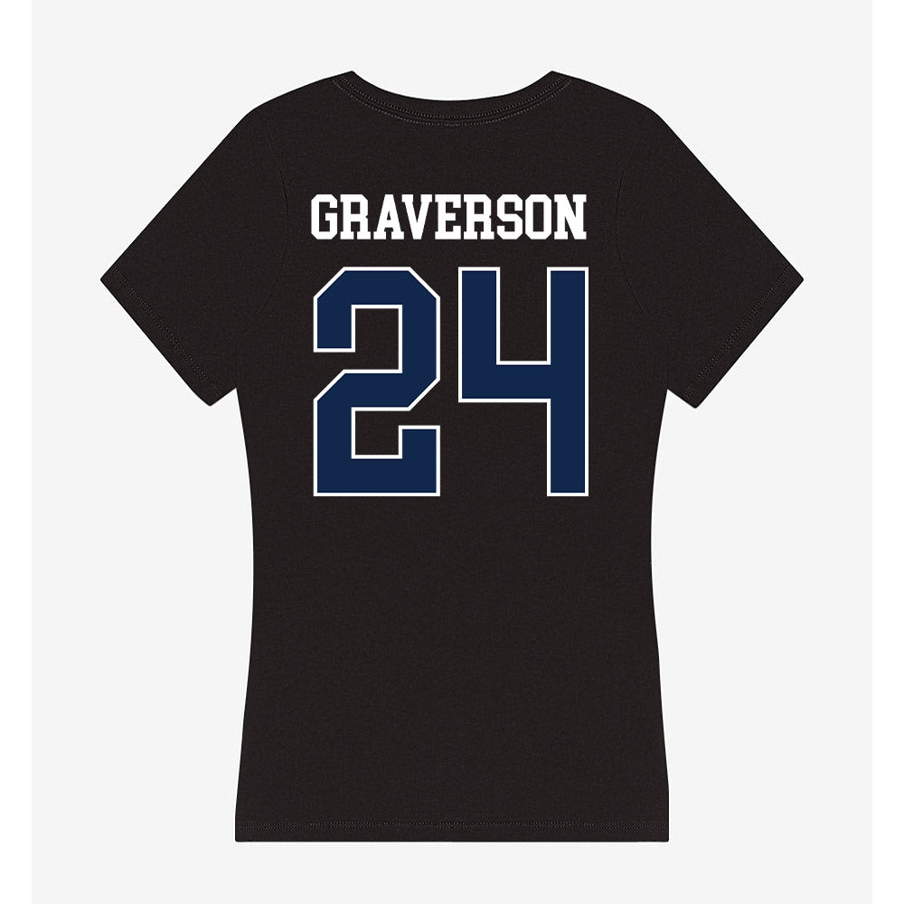 BU - NCAA Baseball : Cole Graverson - Women's V-Neck T-Shirt-1