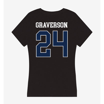 BU - NCAA Baseball : Cole Graverson - Women's V-Neck T-Shirt-1