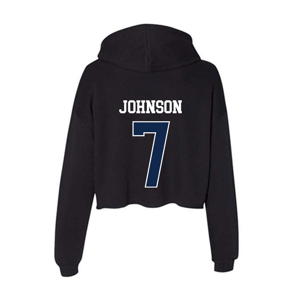 BU - NCAA Women's Basketball : McKenna Johnson - Women's Crop Fleece Hoodie-1