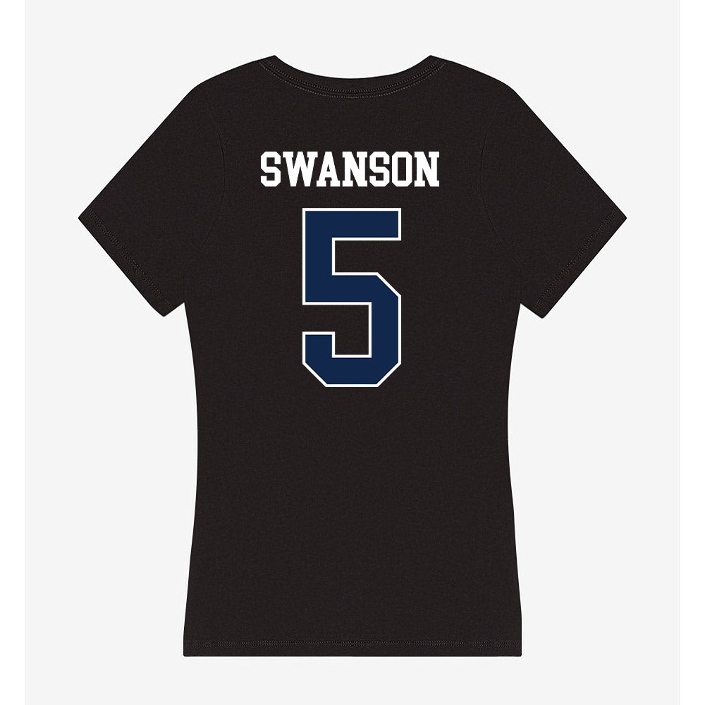 BU - NCAA Women's Basketball : Mckenzie Swanson - Women's V-Neck T-Shirt-1