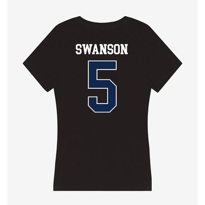 BU - NCAA Women's Basketball : Mckenzie Swanson - Women's V-Neck T-Shirt-1