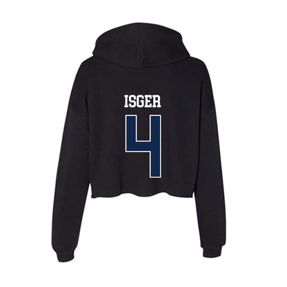 BU - NCAA Women's Soccer : Abigail Isger - Women's Crop Fleece Hoodie-1